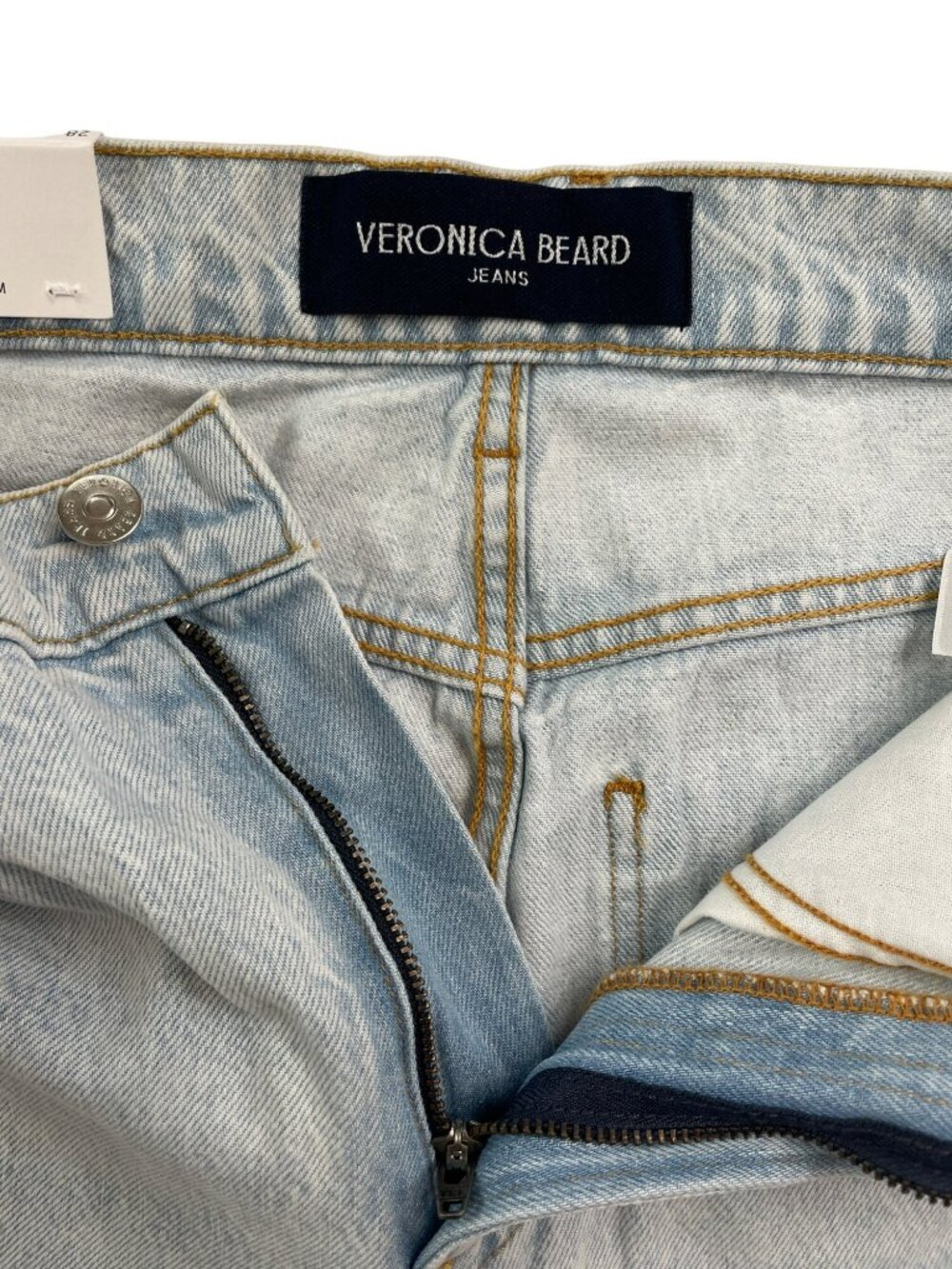 Veronica Beard Dylan Ankle High Rise Straight Jeans Stone Wmn's Sz 28 $348 NWT - Picture 9 of 10